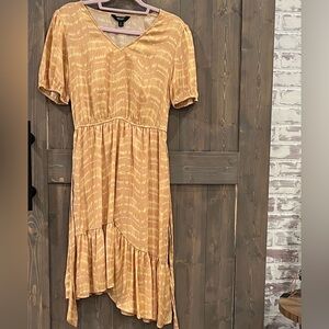 Simply Vera Vera Wang Mustard High Low Dress